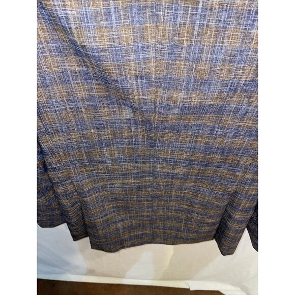 Bespoke Tazzio Men’s Dress Blazer Size 37S Slim Fit Gray Brown Woolen Flex NWT - Picture 13 of 13